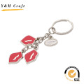 Custom Zinc Alloy Souvenir Gold Color Keychain with Customize Logo